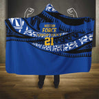 Western Australia Rugby Pacific Custom Hooded Blanket Pasifika Tapa Pattern
