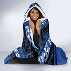 Western Australia Rugby Pacific Custom Hooded Blanket Pasifika Tapa Pattern