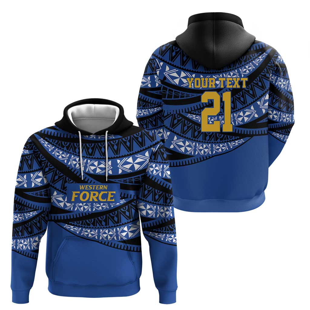 Western Australia Rugby Pacific Custom Hoodie Pasifika Tapa Pattern