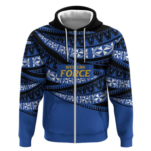 Western Australia Rugby Pacific Custom Hoodie Pasifika Tapa Pattern