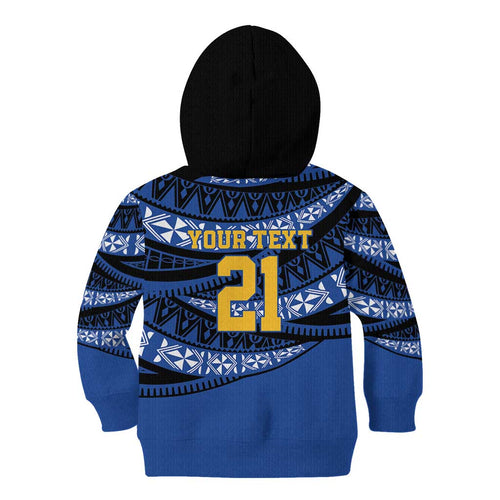 Western Australia Rugby Pacific Custom Kid Hoodie Pasifika Tapa Pattern