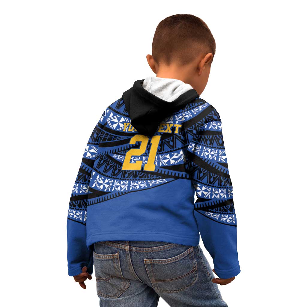 Western Australia Rugby Pacific Custom Kid Hoodie Pasifika Tapa Pattern