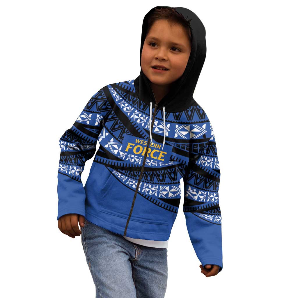 Western Australia Rugby Pacific Custom Kid Hoodie Pasifika Tapa Pattern