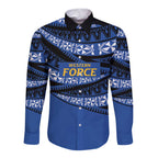Western Australia Rugby Pacific Custom Long Sleeve Button Shirt Pasifika Tapa Pattern