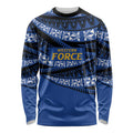 Western Australia Rugby Pacific Custom Long Sleeve Shirt Pasifika Tapa Pattern