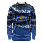 Western Australia Rugby Pacific Custom Long Sleeve Shirt Pasifika Tapa Pattern