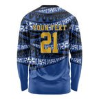 Western Australia Rugby Pacific Custom Long Sleeve Shirt Pasifika Tapa Pattern