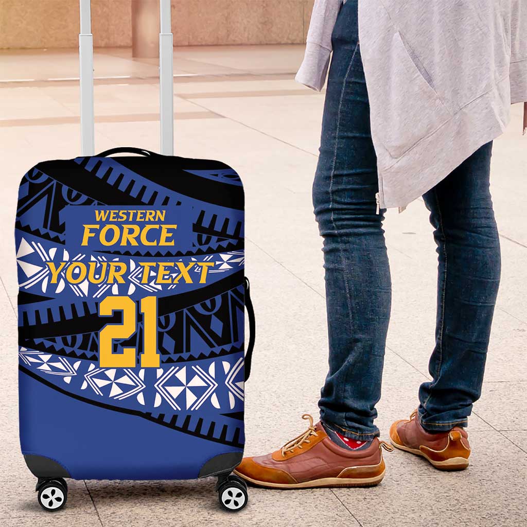 Western Australia Rugby Pacific Custom Luggage Cover Pasifika Tapa Pattern