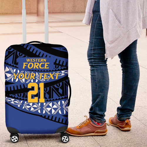 Western Australia Rugby Pacific Custom Luggage Cover Pasifika Tapa Pattern