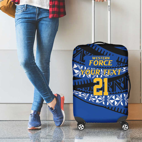 Western Australia Rugby Pacific Custom Luggage Cover Pasifika Tapa Pattern