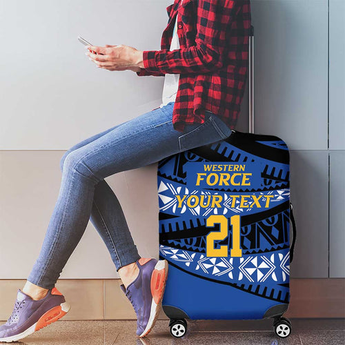 Western Australia Rugby Pacific Custom Luggage Cover Pasifika Tapa Pattern