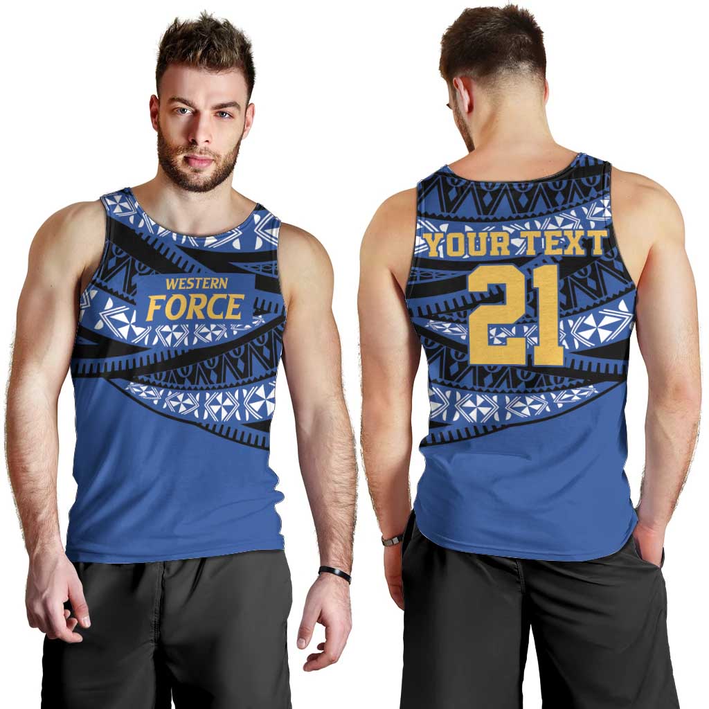 Western Australia Rugby Pacific Custom Men Tank Top Pasifika Tapa Pattern