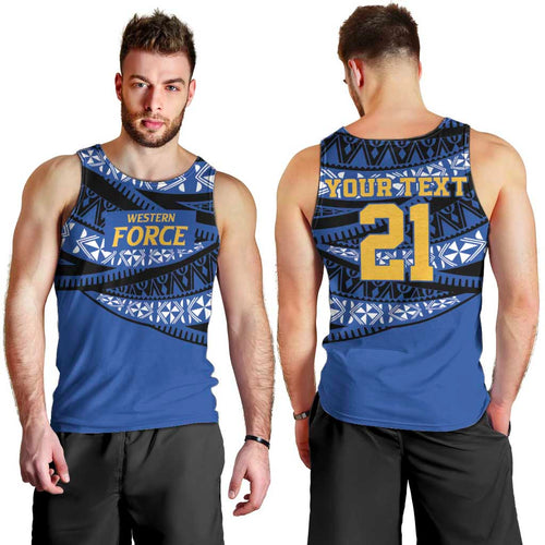 Western Australia Rugby Pacific Custom Men Tank Top Pasifika Tapa Pattern