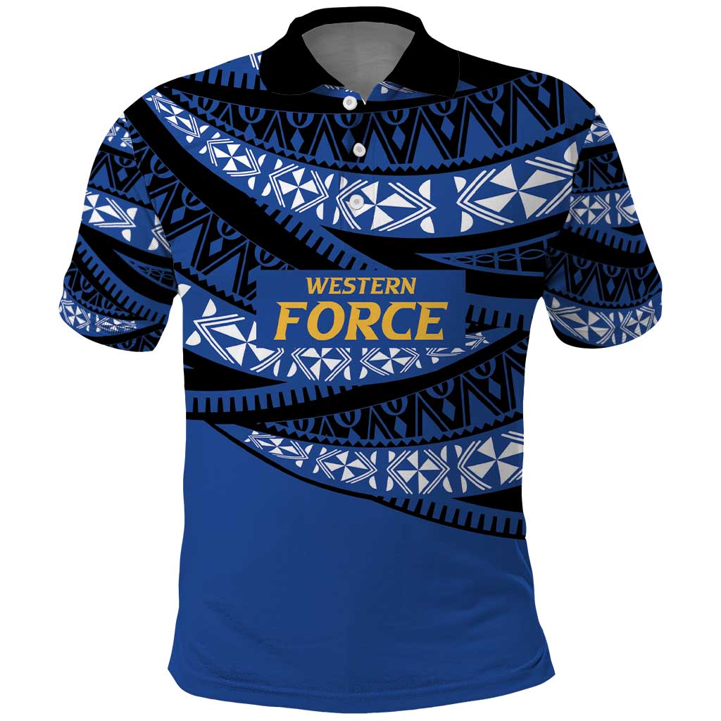 Western Australia Rugby Pacific Custom Polo Shirt Pasifika Tapa Pattern