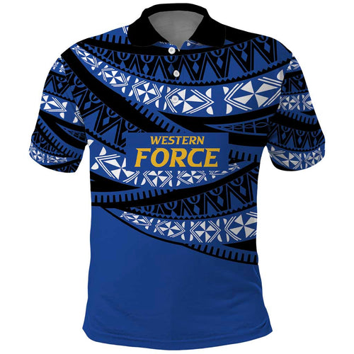 Western Australia Rugby Pacific Custom Polo Shirt Pasifika Tapa Pattern