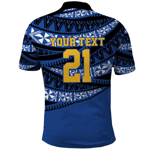 Western Australia Rugby Pacific Custom Polo Shirt Pasifika Tapa Pattern