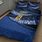 Western Australia Rugby Pacific Custom Quilt Bed Set Pasifika Tapa Pattern