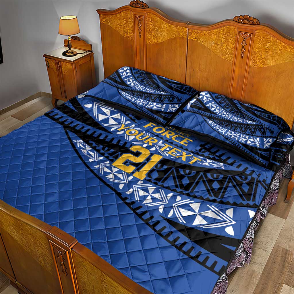 Western Australia Rugby Pacific Custom Quilt Bed Set Pasifika Tapa Pattern