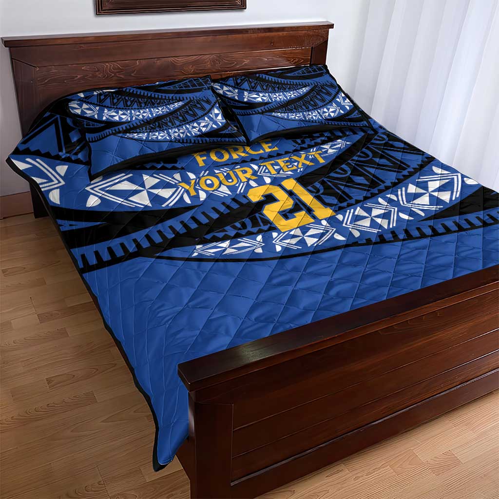 Western Australia Rugby Pacific Custom Quilt Bed Set Pasifika Tapa Pattern