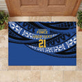 Western Australia Rugby Pacific Custom Rubber Doormat Pasifika Tapa Pattern