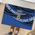 Western Australia Rugby Pacific Custom Rubber Doormat Pasifika Tapa Pattern