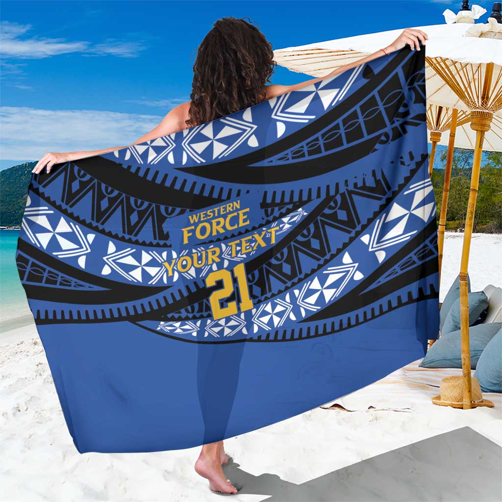 Western Australia Rugby Pacific Custom Sarong Pasifika Tapa Pattern