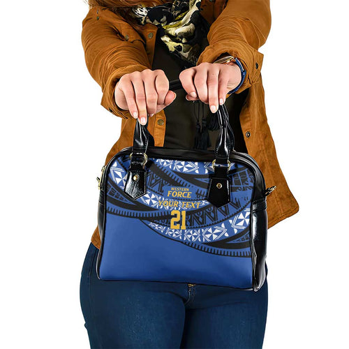 Western Australia Rugby Pacific Custom Shoulder Handbag Pasifika Tapa Pattern