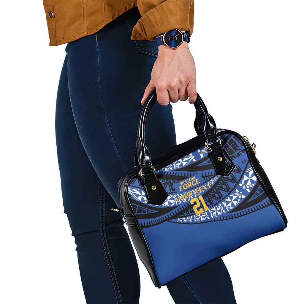 Western Australia Rugby Pacific Custom Shoulder Handbag Pasifika Tapa Pattern