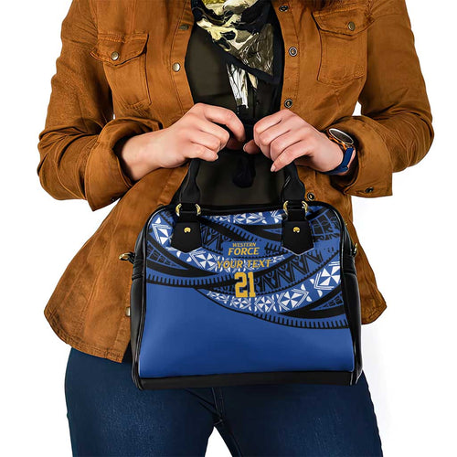 Western Australia Rugby Pacific Custom Shoulder Handbag Pasifika Tapa Pattern