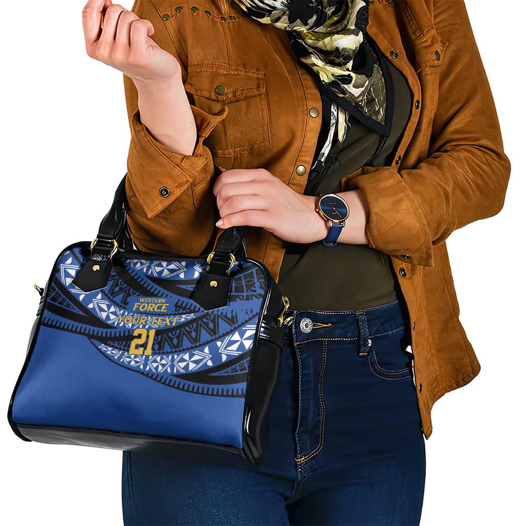 Western Australia Rugby Pacific Custom Shoulder Handbag Pasifika Tapa Pattern