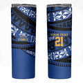 Western Australia Rugby Pacific Custom Skinny Tumbler Pasifika Tapa Pattern