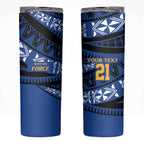 Western Australia Rugby Pacific Custom Skinny Tumbler Pasifika Tapa Pattern
