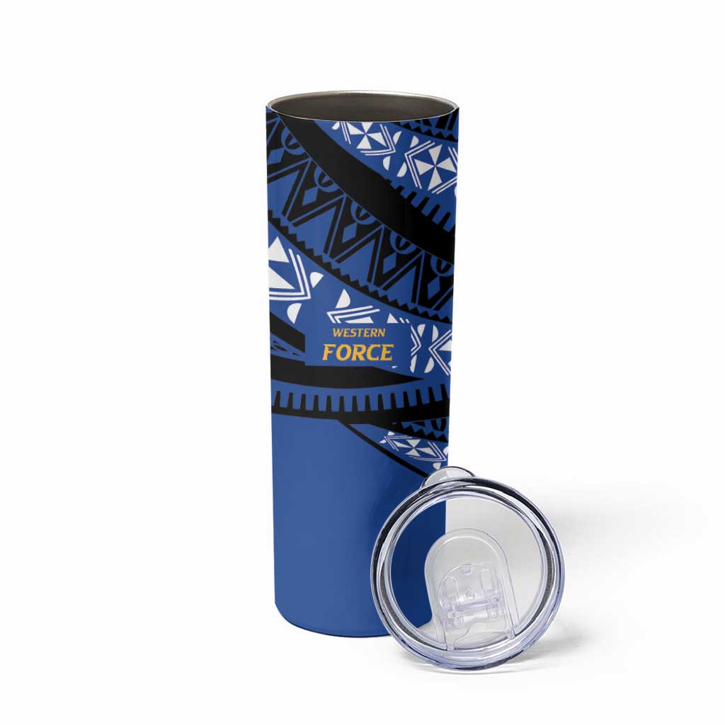 Western Australia Rugby Pacific Custom Skinny Tumbler Pasifika Tapa Pattern