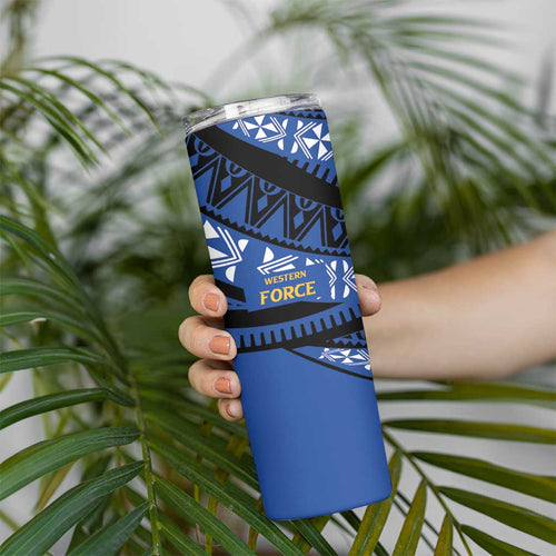 Western Australia Rugby Pacific Custom Skinny Tumbler Pasifika Tapa Pattern
