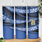 Western Australia Rugby Pacific Custom Skinny Tumbler Pasifika Tapa Pattern