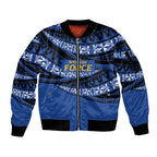 Western Australia Rugby Pacific Custom Sleeve Zip Bomber Jacket Pasifika Tapa Pattern