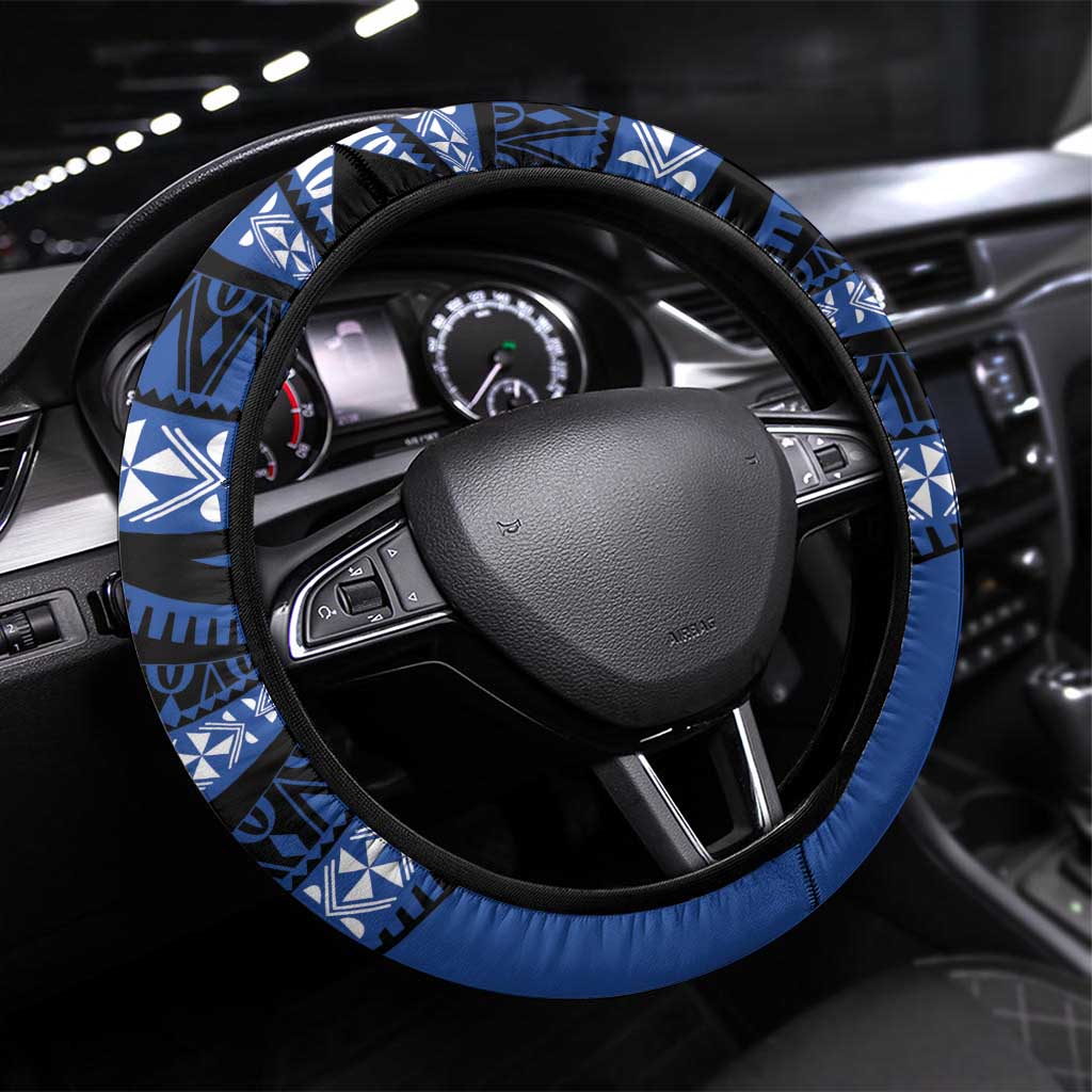 Western Australia Rugby Pacific Steering Wheel Cover Pasifika Tapa Pattern