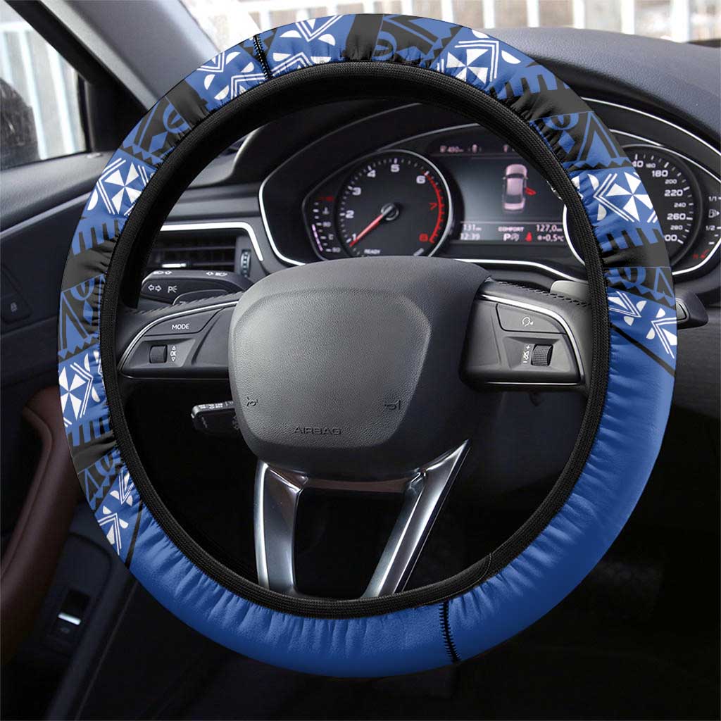 Western Australia Rugby Pacific Steering Wheel Cover Pasifika Tapa Pattern
