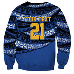 Western Australia Rugby Pacific Custom Sweatshirt Pasifika Tapa Pattern