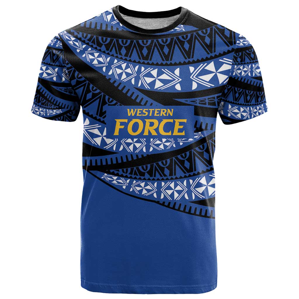 Western Australia Rugby Pacific Custom T Shirt Pasifika Tapa Pattern