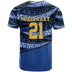 Western Australia Rugby Pacific Custom T Shirt Pasifika Tapa Pattern