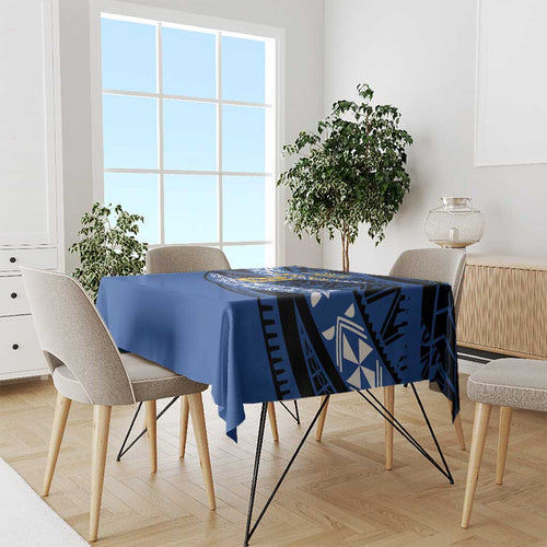 Western Australia Rugby Pacific Custom Tablecloth Pasifika Tapa Pattern