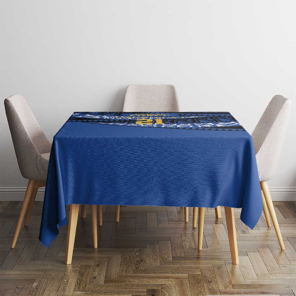 Western Australia Rugby Pacific Custom Tablecloth Pasifika Tapa Pattern