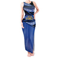 Western Australia Rugby Pacific Custom Tank Maxi Dress Pasifika Tapa Pattern