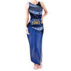 Western Australia Rugby Pacific Custom Tank Maxi Dress Pasifika Tapa Pattern