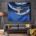Western Australia Rugby Pacific Custom Tapestry Pasifika Tapa Pattern