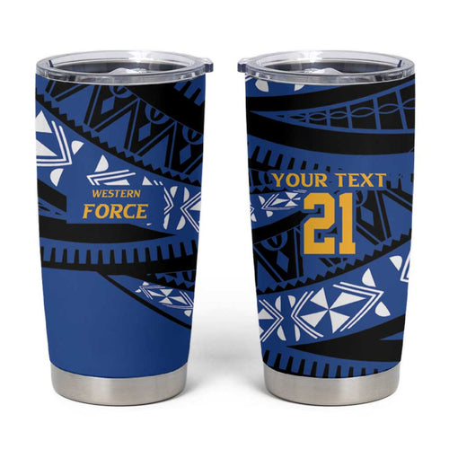 Western Australia Rugby Pacific Custom Tumbler Cup Pasifika Tapa Pattern