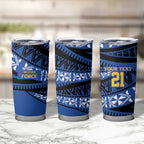 Western Australia Rugby Pacific Custom Tumbler Cup Pasifika Tapa Pattern