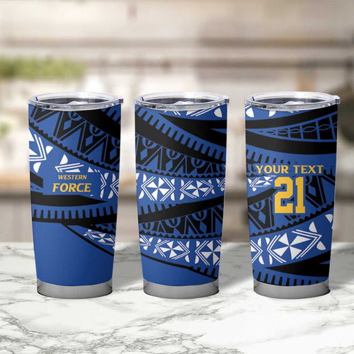 Western Australia Rugby Pacific Custom Tumbler Cup Pasifika Tapa Pattern