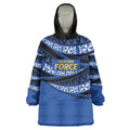 Western Australia Rugby Pacific Custom Wearable Blanket Hoodie Pasifika Tapa Pattern